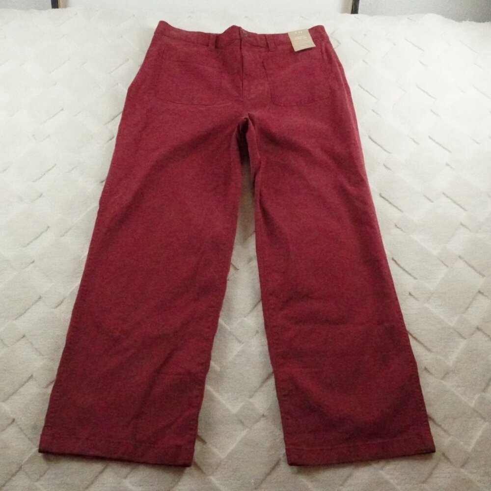 Red Wide Leg Pants